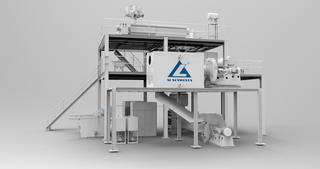 ALFN--Macchina per la produzione di tessuti non tessuti da 2400 mm Pp Spunbond 
